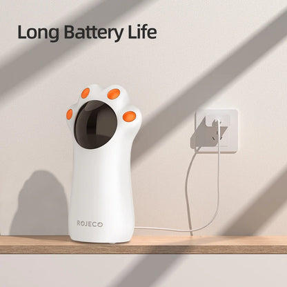 ROJECO Automatic Cat Laser Toy Interactive Intelligent Toys LED Motion Activate Pet Indoor Handheld Wireless Cat Toy Accessories