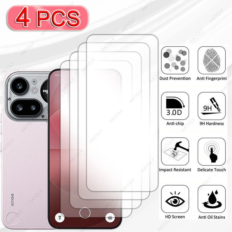 For Nothing Phone 4a Pro Glass Clear HD Protective Film For Nothing Phone 4a Temperd Film Screen Protector Camera Lens Protector by PDG ibma