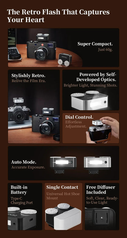 ZENIKO ZA12 Dual-Dial Flash Camera Photography Wireless Transmission for Canon Nikon Sony Fuji Olympus Speedlight Flash vs ZF08
