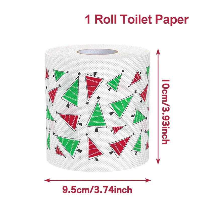Merry Christmas Toilet Roll Paper Home Santa Claus Bath Toilet Roll Paper Christmas Supplies Xmas Tissue Roll Home New Year