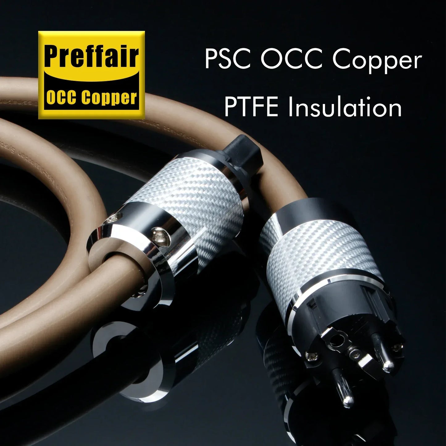 hifi audio Power Cable US/UK/AU/EU Monosaudio occ Copper Silver conductor Power AC Cable line British Standard Power Cord