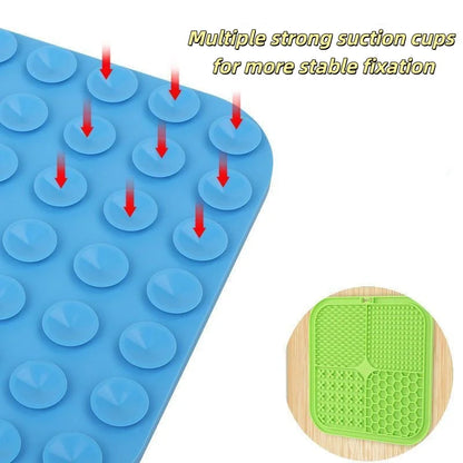 Pet Lick Silicone Mat Slow Feeder Dog Food Plate Bathing Distraction Sucker Training Feeder Supplies for Dogs