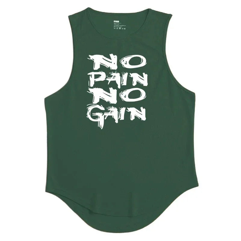 Gym Top Men Men's Clothing Fitness Clothes Shirt Bodybuilding Vests Man Vest Singlet Singlets Muscular Stringer T-shirts Tops