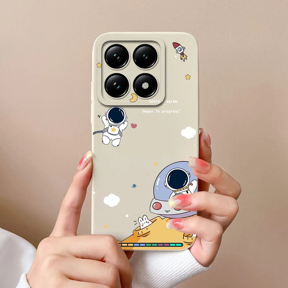 For Xiaomi 14T 14T Pro Cases Cartoon Astronaut Protective Durable Fashion Simplicity Soft Phone Cover For Xiaomi14T 14TPro Coque