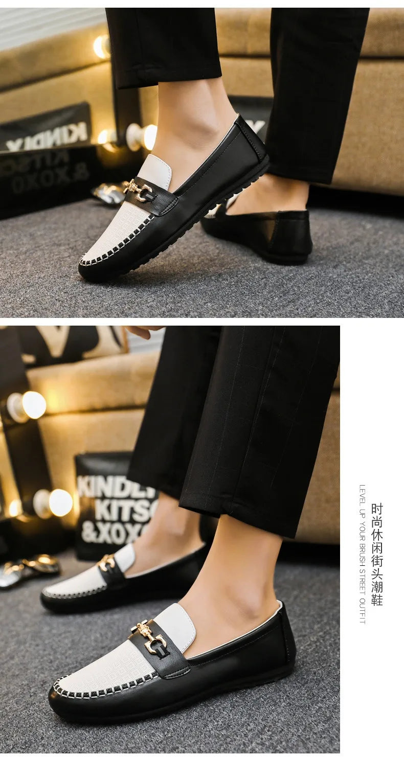 2026 Spring Autumn New Men's Sports Shoes Fashion anti-slip sneakers Casual PU Leather Business Shoes Versatile Work Shoes