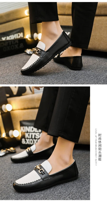 2026 Spring Autumn New Men's Sports Shoes Fashion anti-slip sneakers Casual PU Leather Business Shoes Versatile Work Shoes