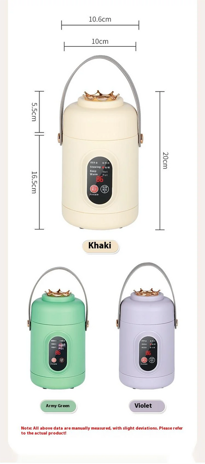 HOMEFISH Multifunctional Rice Cooker Portable Small Travel Electric Kettle Household Hot Pot with 110V US/220V EU Plug