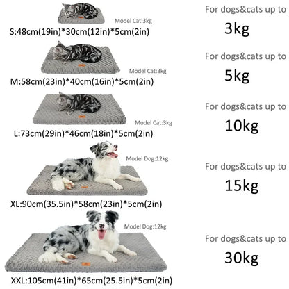 Memory Foam Pet Bed with Removable Washable Faux Fur Cover Orthopedic Waterproof Dog Bed for Crate Anti-Slip Bottom Dog Beds