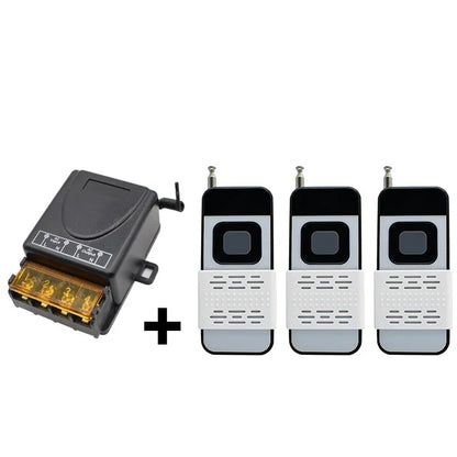 RF Wireless Remote Control Switch 433Mhz AC 110V 120V 240V 220V 30A Relay for Light Lamp Water Pump Door Access System