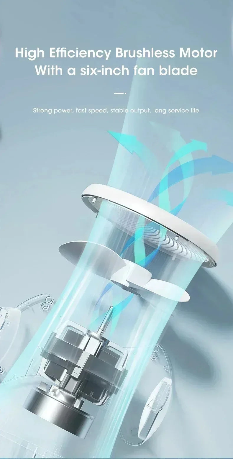 Mini Portable Evaporative Air Conditioner Fan with 7-Color LED Lights 1-2-3 Hour Timer 3 Wind Speeds 3 Spray Modes for Desk