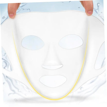 3D Silicone Face Mask Cover Reusable Face Mask Holder for Sheet Masks Moisturizing Facial Mask Cover Prevent Evaporation Beauty