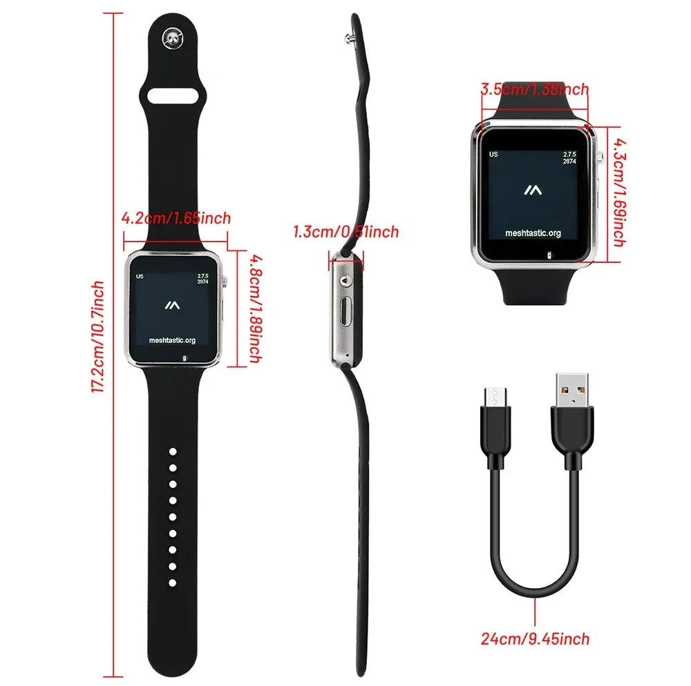 LILYGO T Watch S3 Lora Meshtastic Tracker ESP32-S3 WIFI Bluetooth LoRa Repeater IoT BMA423 Sensor with Mic Speaker Program