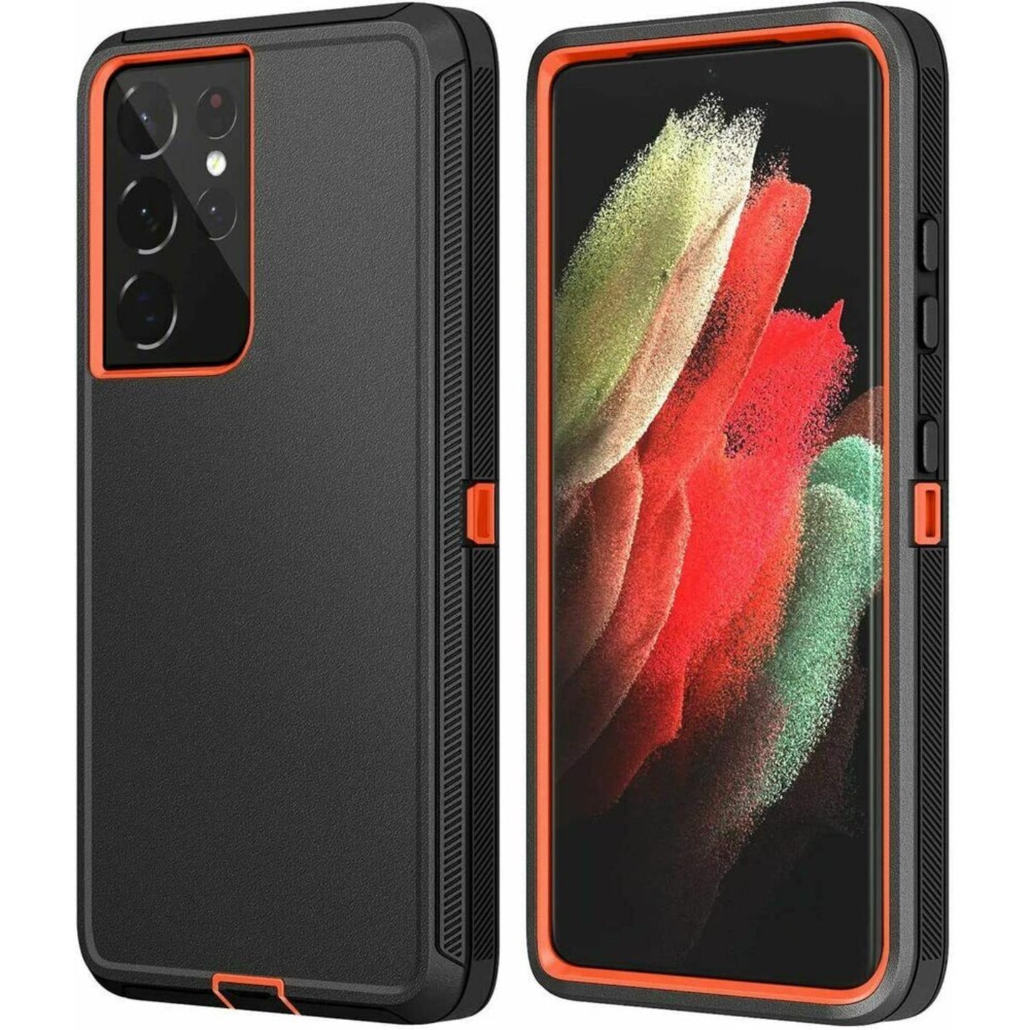 3 IN 1 Heavy Duty Shockproof Defend Case For Samsung Galaxy S20 S21 FE S22 S23 S24 Ultra S10 Plus S10E Note 10 8 9 20 Plus