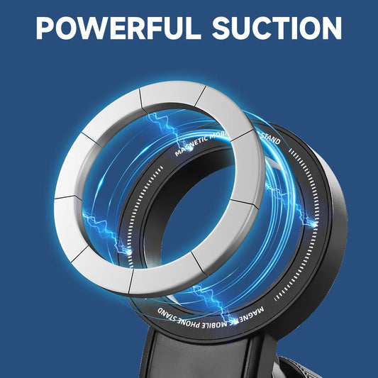 Universal Magnetic Car Phone Holder Air Vent Mount 360 Rotation Strong Suction Stable Anti-Shake One-Hand Access Compact Design