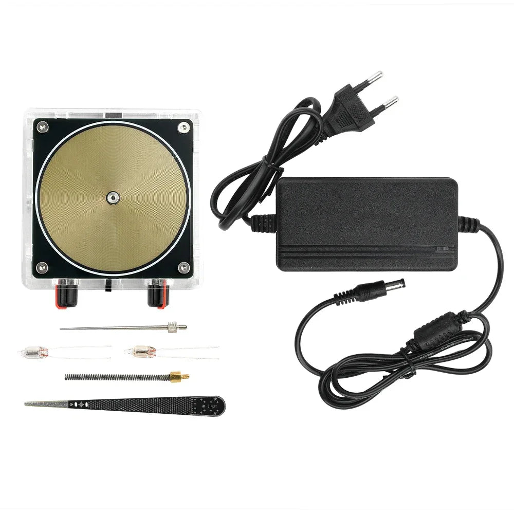 AC110-220V Input Dual Mode Music Tesla Coil Palm Tesla Coil High Frequency Voltage Pulse arc Generator  Artificial Lightning