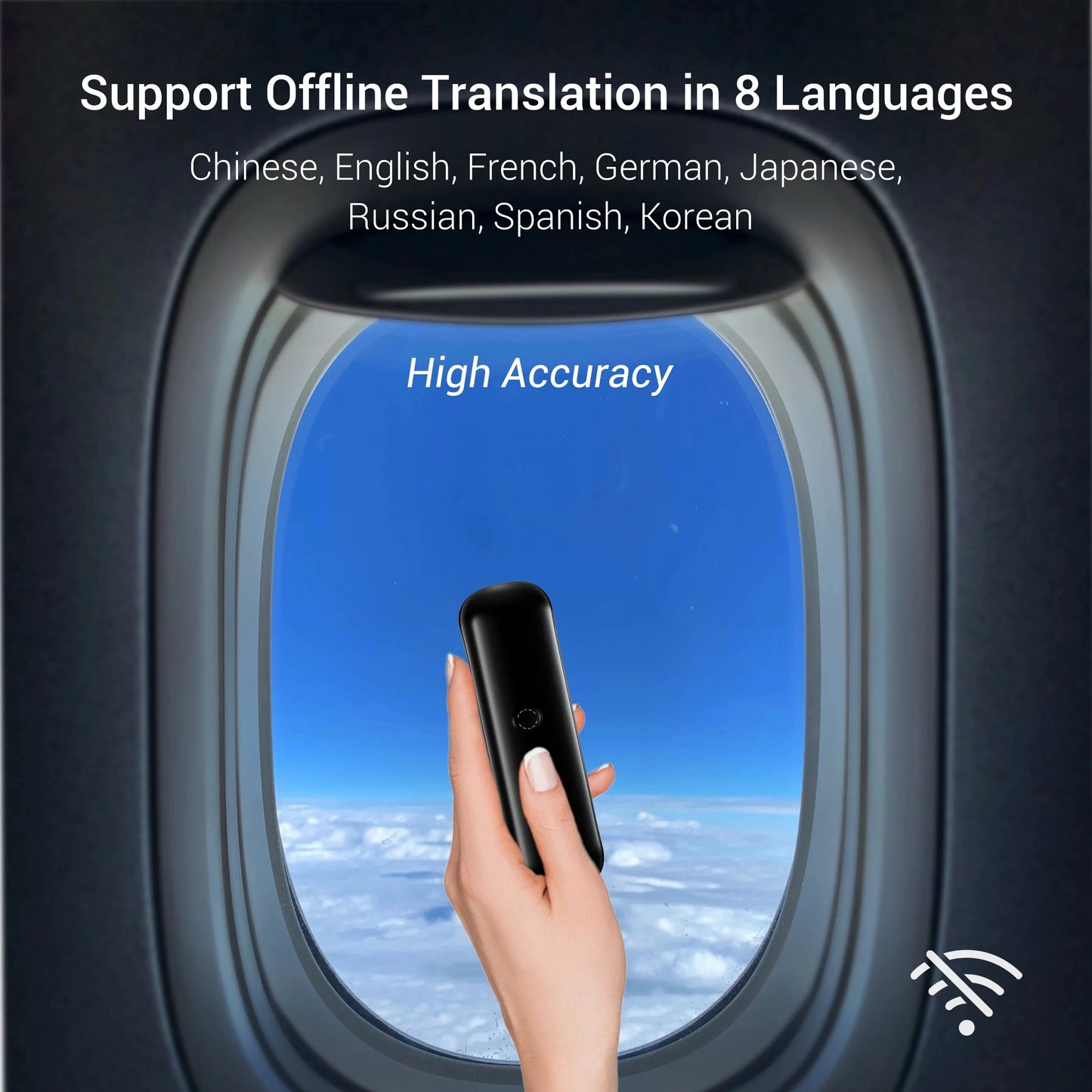 Voice Translate 144 Language APP Bluetooth Multi Languages Instant Translated Wireless Real Time Translator for Traveling Learn