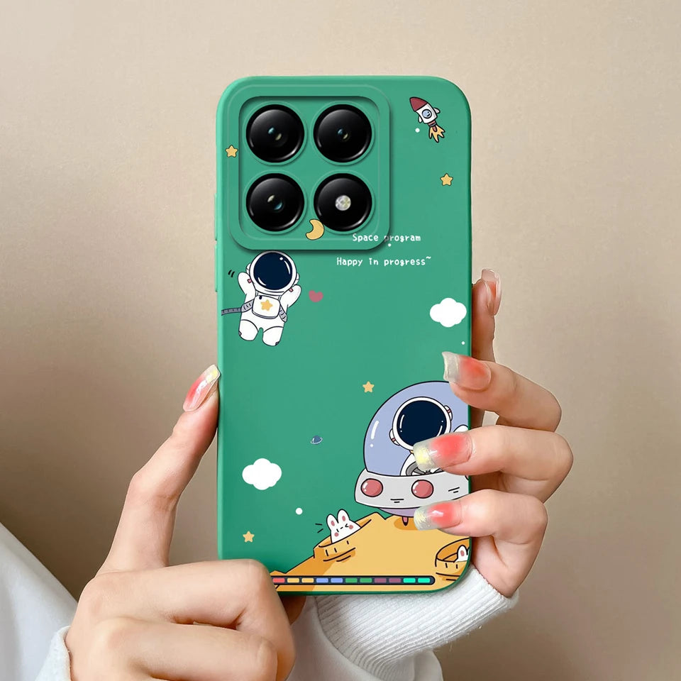 For Xiaomi 14T 14T Pro Cases Cartoon Astronaut Protective Durable Fashion Simplicity Soft Phone Cover For Xiaomi14T 14TPro Coque