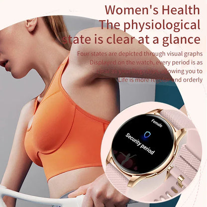 New Original Ultra Thin Women SmartWatch 1.32"AMOLED Display HD 466*466 Always Show Time Call Reminder for Women Smartwatch gift