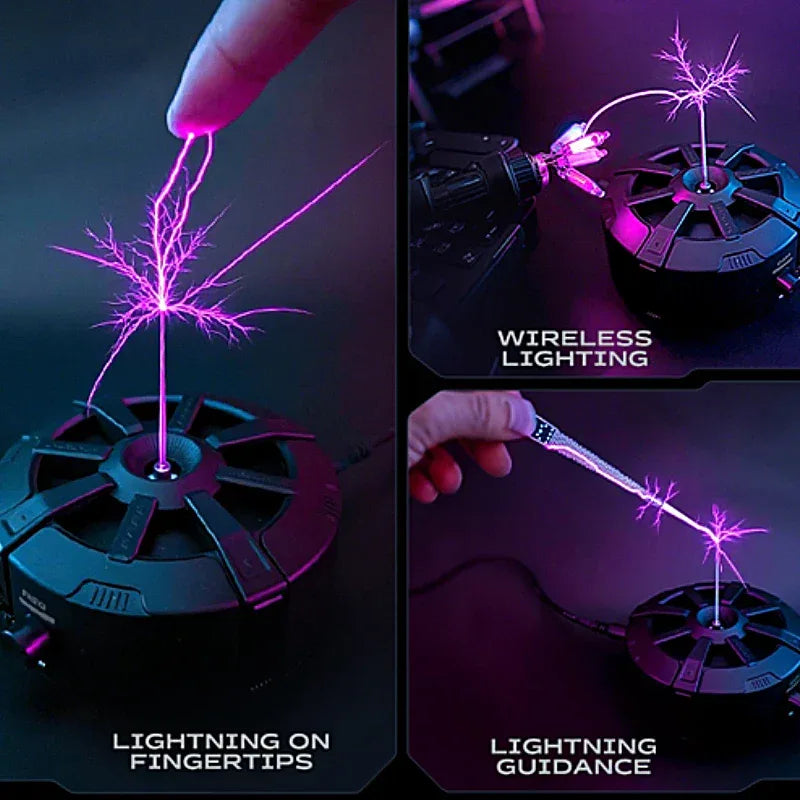 New Tesla Coil Music Touchable Spark Musical Tesla Coil Lighting Student Science Experiment Tools Wireless Bluetooth Speaker