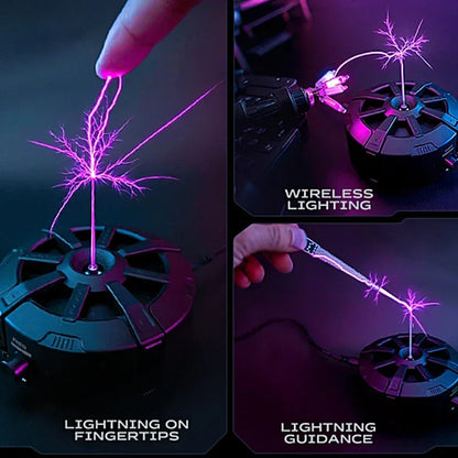 New Tesla Coil Music Touchable Spark Musical Tesla Coil Lighting Student Science Experiment Tools Wireless Bluetooth Speaker