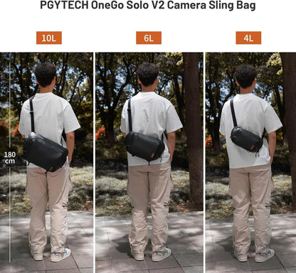 PGYTECH OneGo Solo V2 Camera Shoulder Bag 4L 6L 10L Crossbody Camera Sling Bag Outdoor Travel Bag For Sony /Canon/ Nikon
