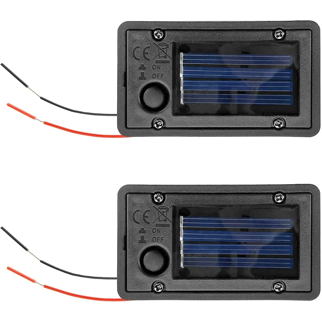 2Pcs Battery Box, Solar Lantern Light Replacement Parts Top for Outdoor Hanging Lanterns Container Home Solar Lamp