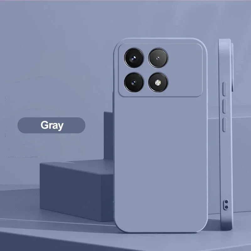 Poco X6 Pro Case Liquid Silicone Phone Case For Xiaomi Poco X6 Pro Poco X 6  X6Pro Pocox6 Pro 5G Shockproof Soft Cover