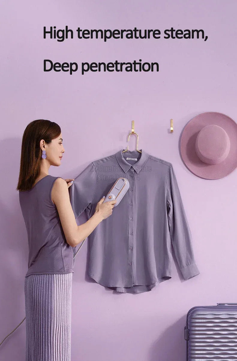 DAEWOO Portable Steam Iron Mini Electric Garment Steamer Clothes Hanging Machine For Travel Business Trip HI-029