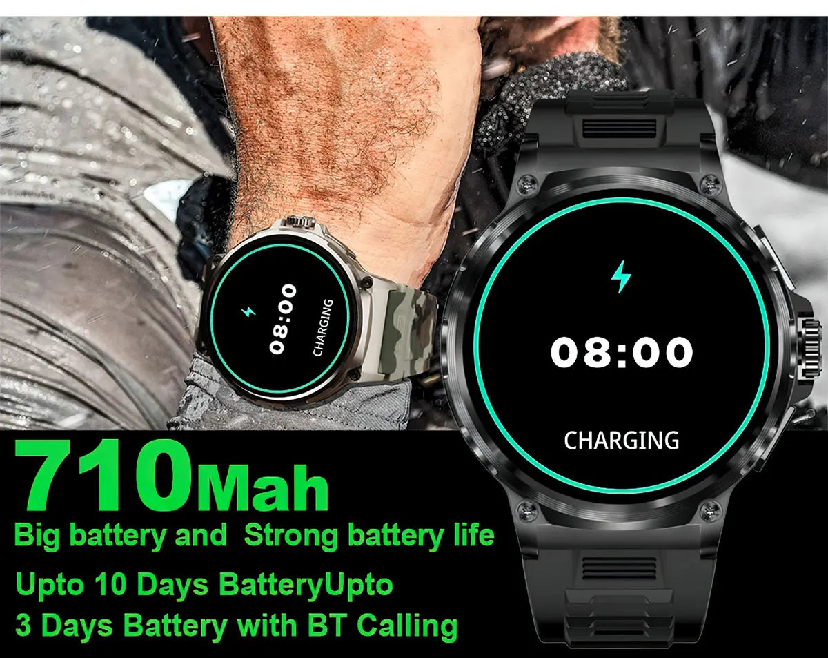 New 1.85-inch Ultra HD SmartWatch GPS Track Bluetooth Call 710 Mah Large Battery Sports Fitness smartwatch 2026 clock Gift Hot