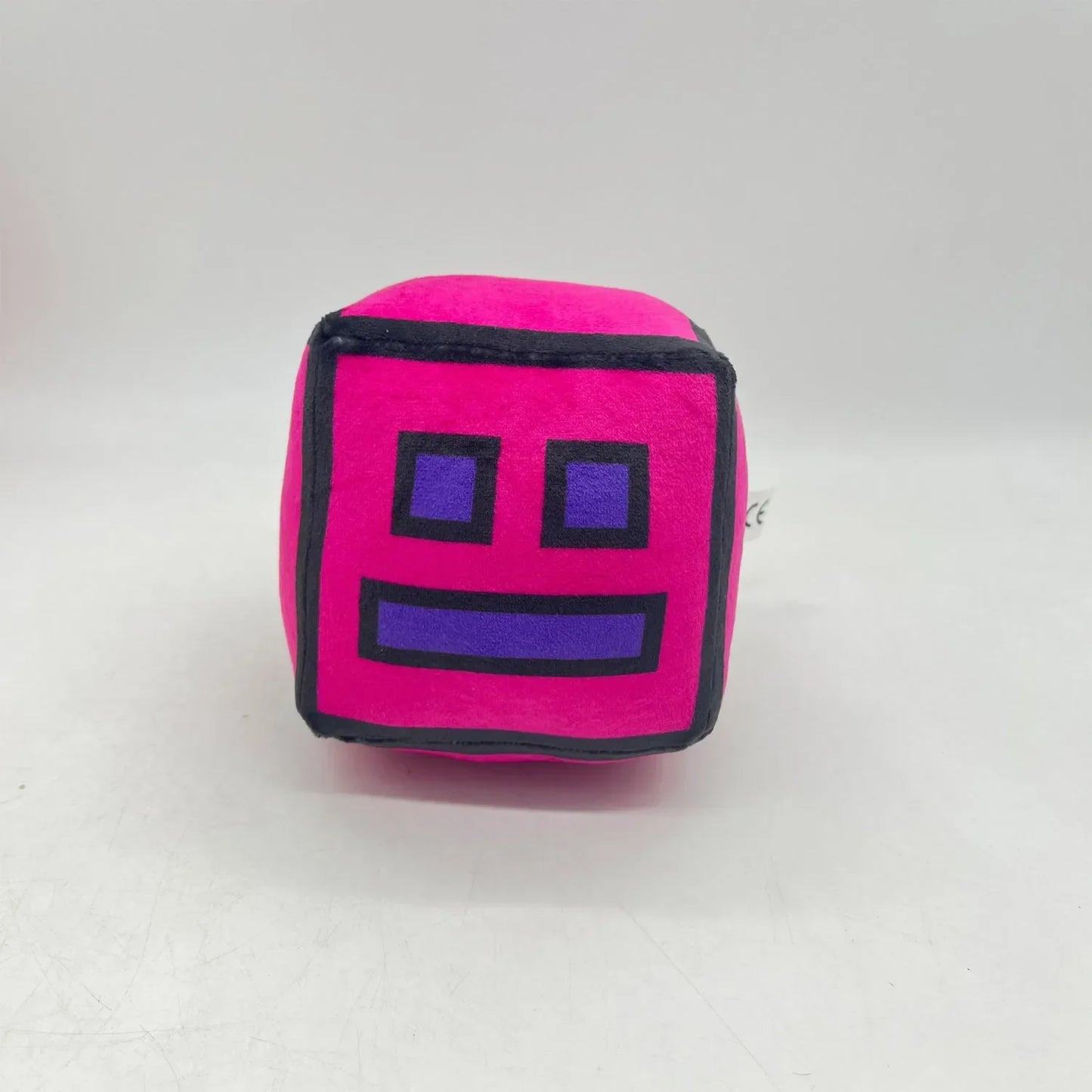 12cm New Halloween Geometry Dash Cube Plush Toys Small Pillow Stuffed Plushie Doll Square Pendant Game Cute Kids Birthday Gift