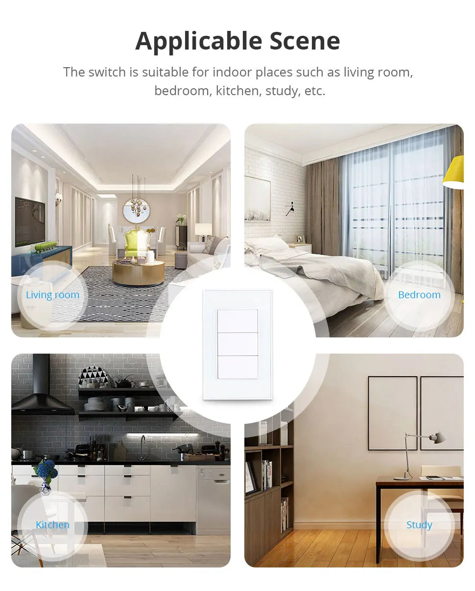 Zemismart Zigbee Interrupter 1 2 3 4 6 Gangs Light Switch Brazilian Wall switches Work with Tuya Smart Life Alexa Google Home