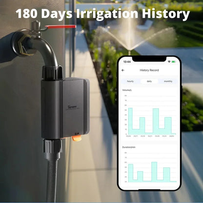 SONOFF SWV SONOFF Water Valve SWV-BSP Faucet Smart Irrigation Controller Systerm Timer App Voice Control Via Alexa Google