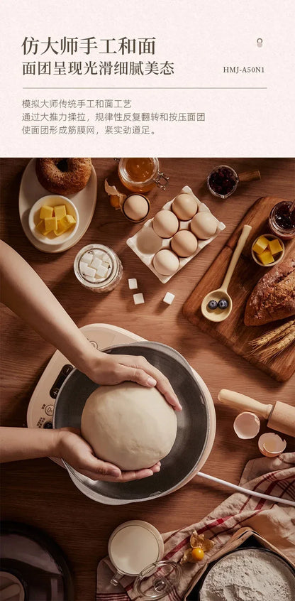 5L Electric Dough Mixer Household Timing Dough Kneading Machine Stand Mixer Microcomputer Control Flour Fermentation Mixer