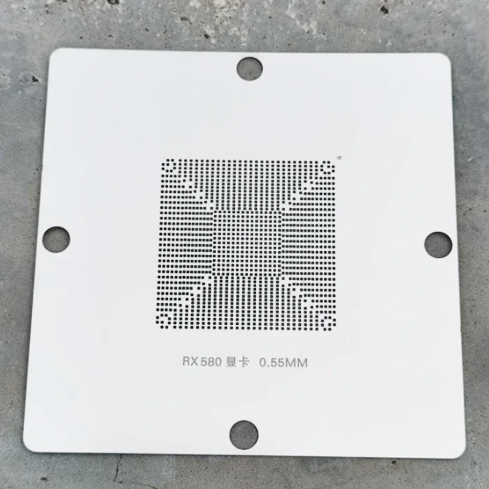 BGA Reball Stencil For RX580 RX580G 215-0876205 215-0876184  215-0909018 215-0910038 215-0910066 215-0910052 Graphics Chip Ball