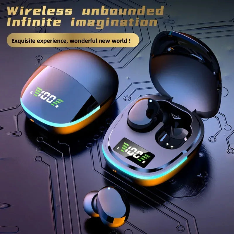 TWS Bluetooth Earphones Touch Control HiFi Stereo Sound Waterproof In-Ear Game Headset With Mic Sport Portable Headphones