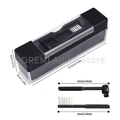 6 Pcs Anti Static LP Vinyl Record Cleaner Dust Remover Brush Turntable Cleaning Solution Stylus Cleaning Gel Player Cleaning Kit