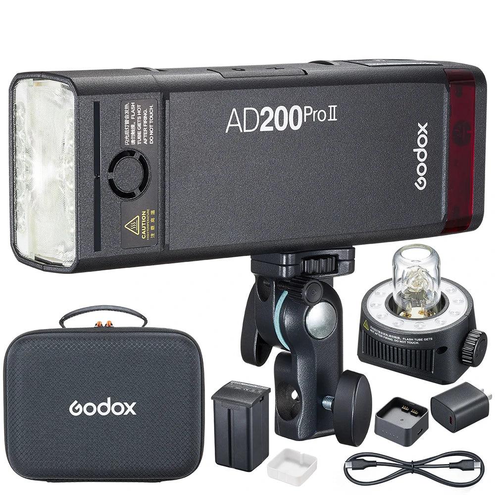 Godox AD II Series Out-door TTL Flash AD100/200/300/400/600PROII For Nikon Canon Sony Fuji Olympus LED Modeling Lamp