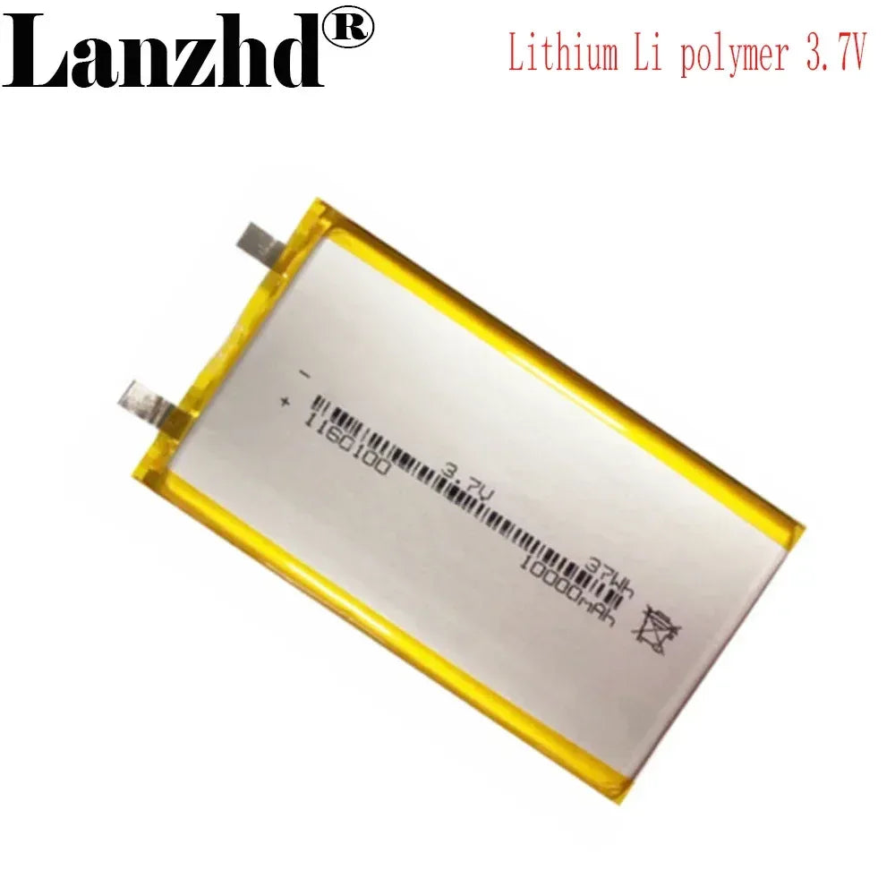1-12pcs 1160100 Li lithium Batterie 10000mAh 3.7 V Li-po Rechargeable batteries For Tablet PC Power Bank MP4 battery