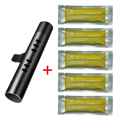 1/3/4Sets Car Air Freshener Outlet Car Air Conditioning Vent Solid Perfume Car Perfume Stick Supplement 6 Flavour