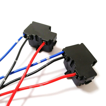 NHAUTP 2Pcs Original H4 Socket Female Plug Adapter Wiring Harness 9003 HB2 LED Headlight Lamp Base Connector