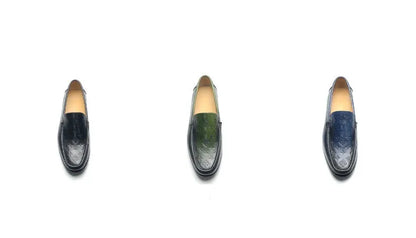 Luxury Men Formal Loafers Genuine Leather Comfortable Business Dress Shoes Slip On Mens Office Driving Shoes