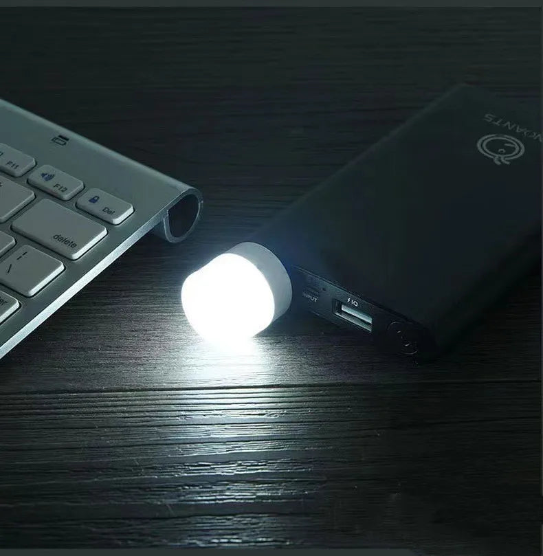 5V USB Plug Lamp Computer Mobile Power Charging Small Book Lamps LED Eye Protection Reading Light Small Night Lights 3/2/1PCS