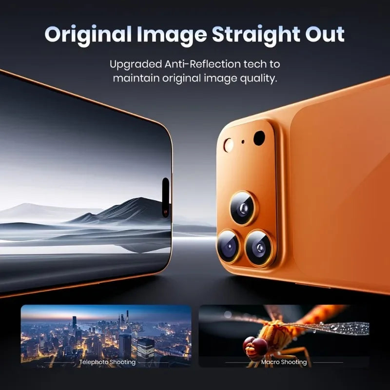 1PC Matte Protective Film For iPhone 17 Pro Max iPhone 17 Pro 17 Full Coverage Ultra-Thin Camera Lens Protector Drop Metal Frame