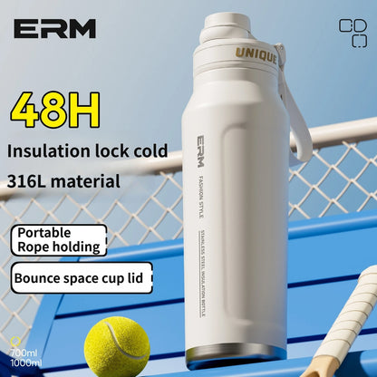 Large Capacity Waterbottle  Insulated Flasks Stainless Steel Tumble Cycling Sports Portable Water Bottle for Men