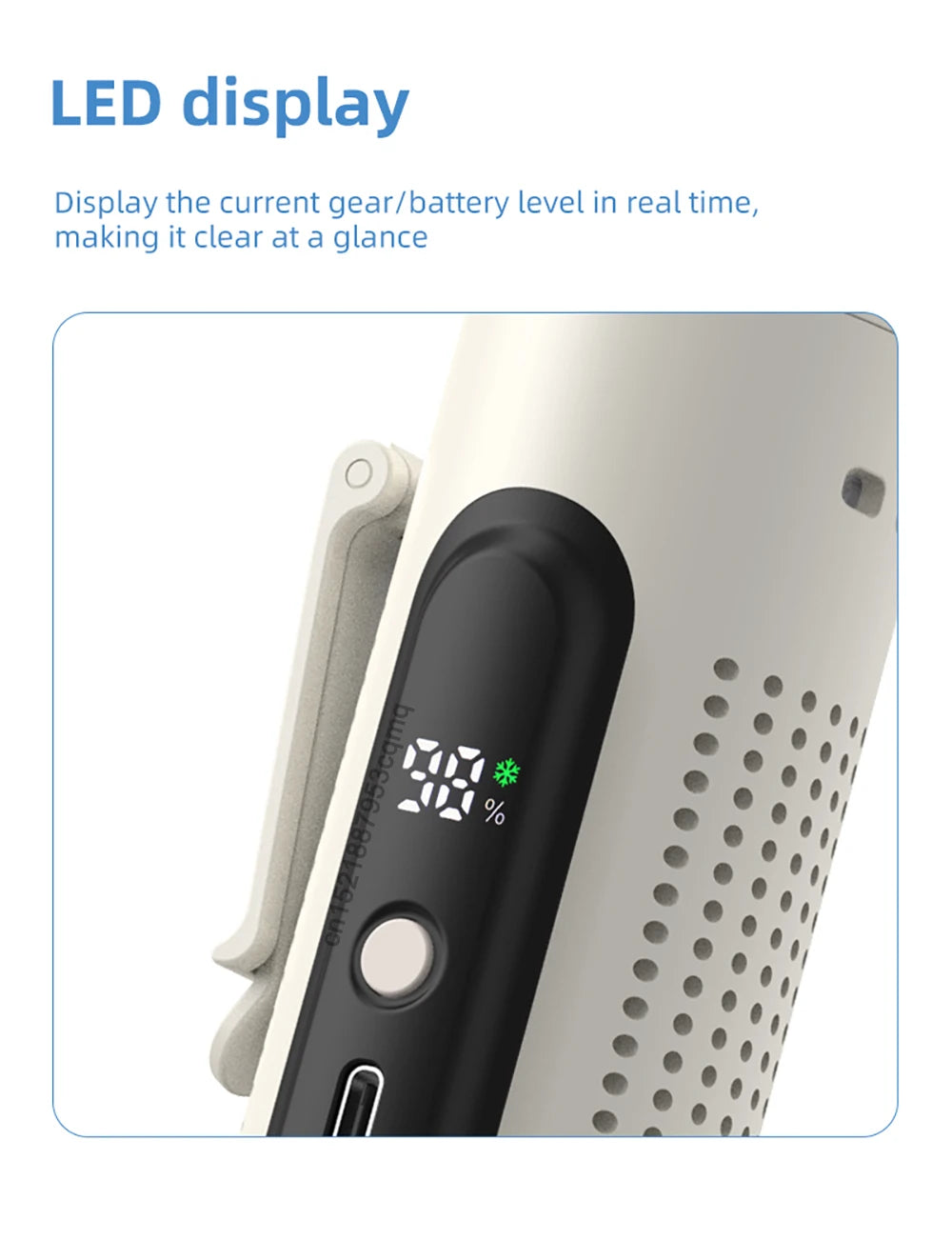 Mini Handheld Fan Portable Neck Hanging Fan USB Rechargeable Outdoor Waist Clip Air Fan Turbo Ice Cooling Fan with Cold Compress