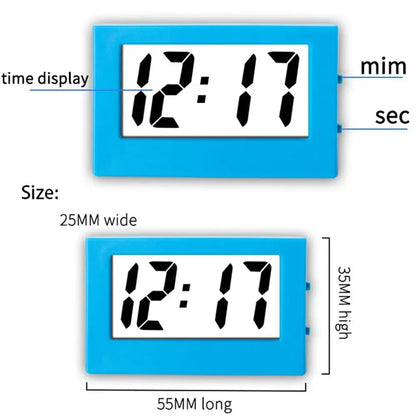 Creative Small Mini Triangle Clock ABS Mute Desk Digital Clock Electronic Simple Home
