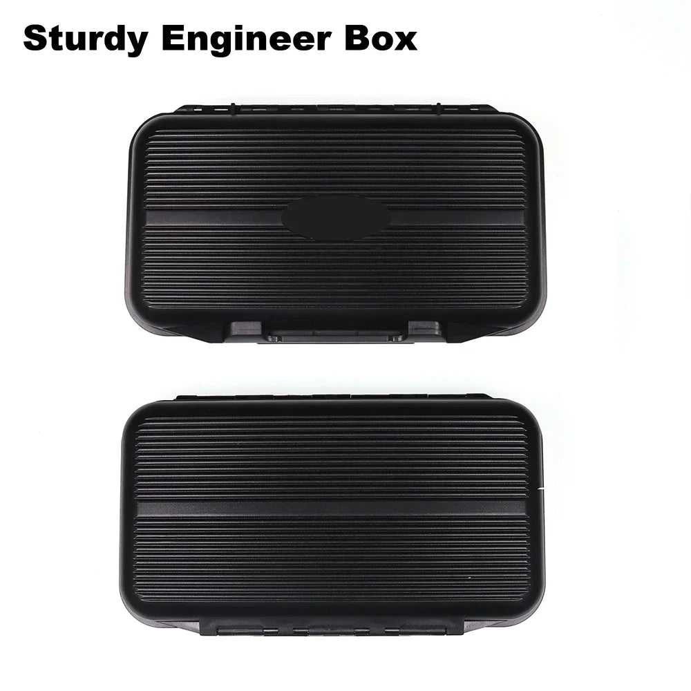 Wifreo 1PC Waterproof Stream Flies Combo Set Box Trout Fishing Fly Cases with Silicone Linear Dry WetNymph Storage Portable Case