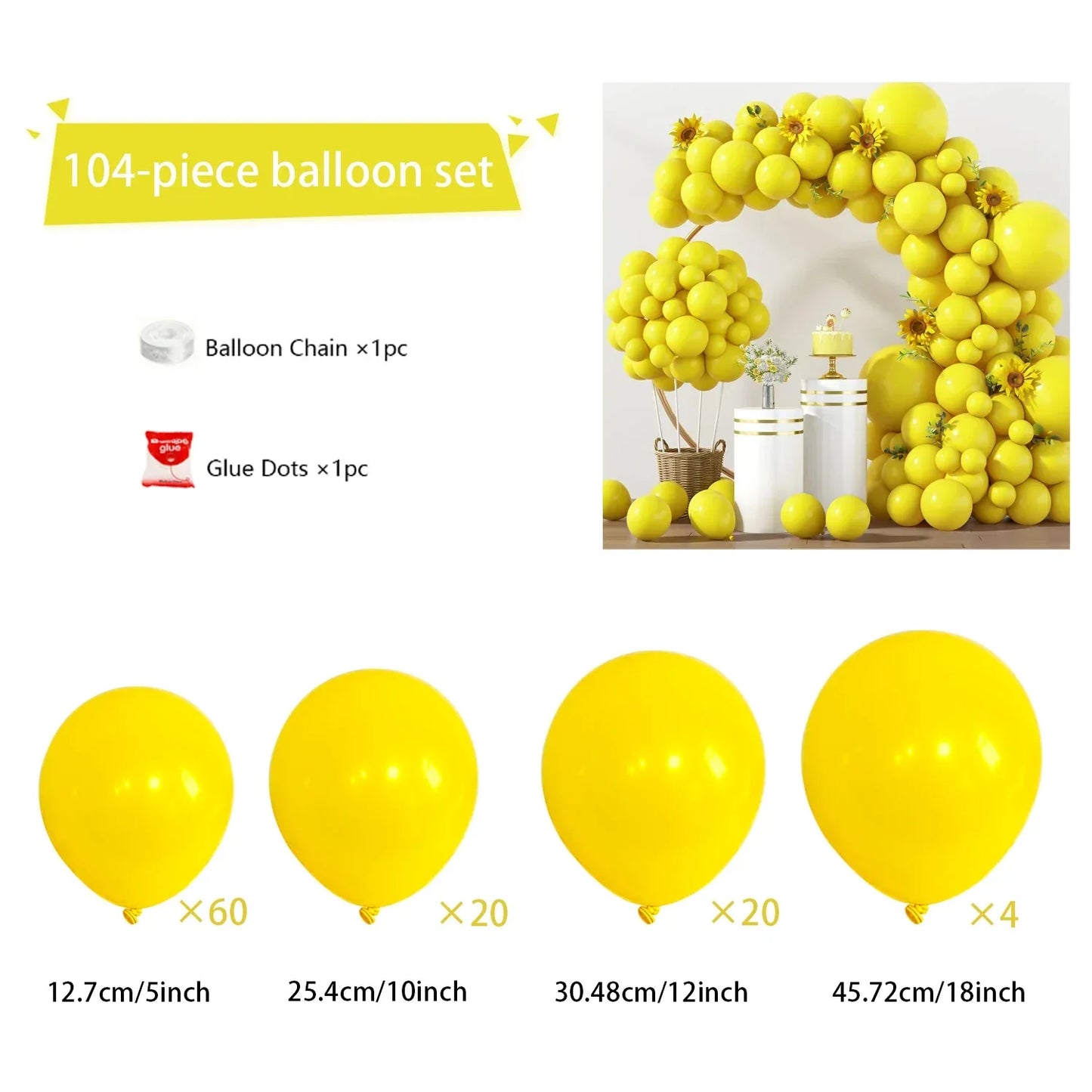 104 Pieces Ruby Red Balloon Red Garland Arch Set with Different Sizes, Suitable for Birthday, Wedding, Valentine's Day