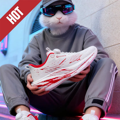 Fluorescence Running Shoes CarbonBoard Marathon Men Sports Casual Tenis Breathable Womens Comfortable Athletic Nonskid Sneakers