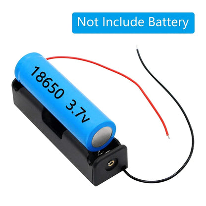 10pcs 18650 Battery Cases Holder 3.6V-4.2V Power Bank Plastic Storage Box Case With Lead Wire 1X 18650 Battery Container Holder
